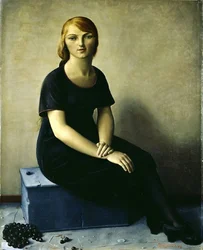 Yvonne in Velvet Dress